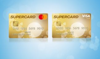 Supercard Kreditkarte – erhältlich als VISA oder Mastercard