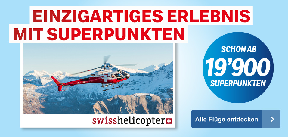 Supercard Prämienshop Swiss Helicopter