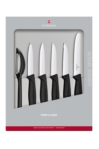 Lot de 6 couteaux de cuisine «Swiss Classic» VICTORINOX, Ustensiles de  cuisine
